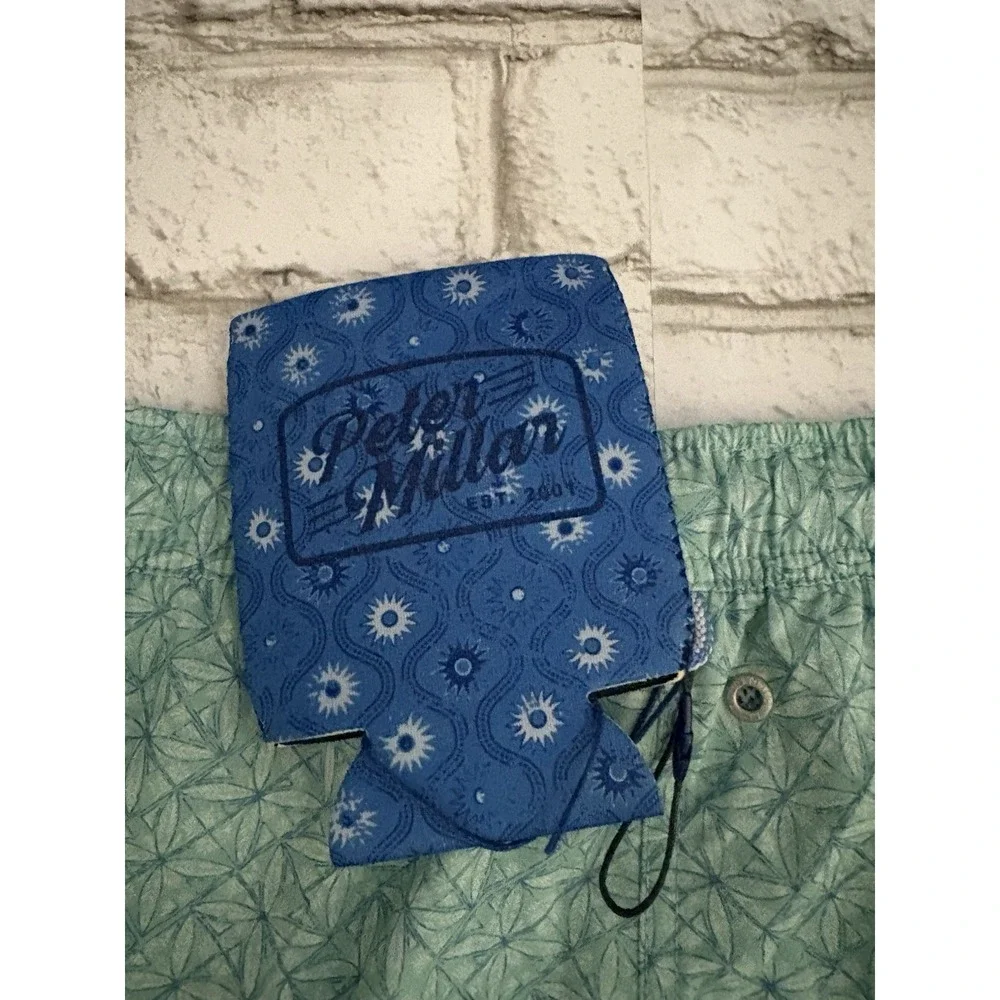 Peter Millar Ivy Swim Trunk New w/ Koozie‎ XXL